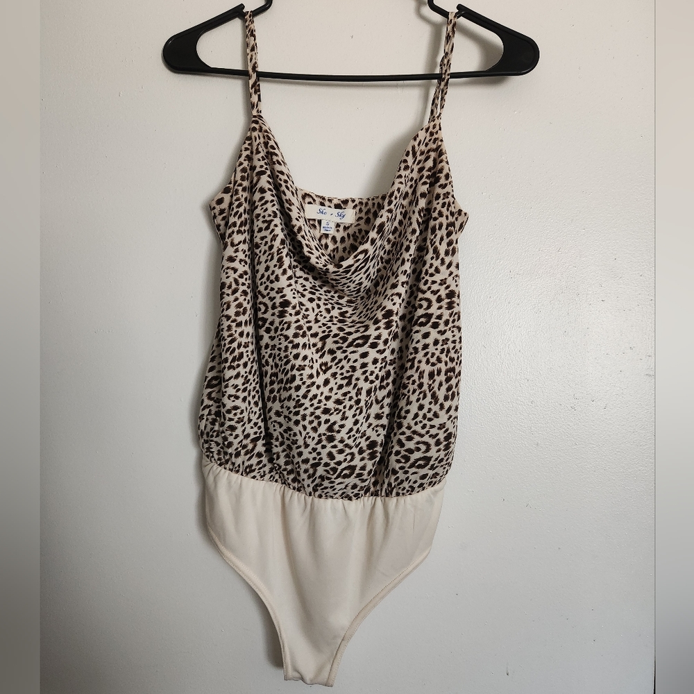 She and Sky Leopard tank bodysuit S